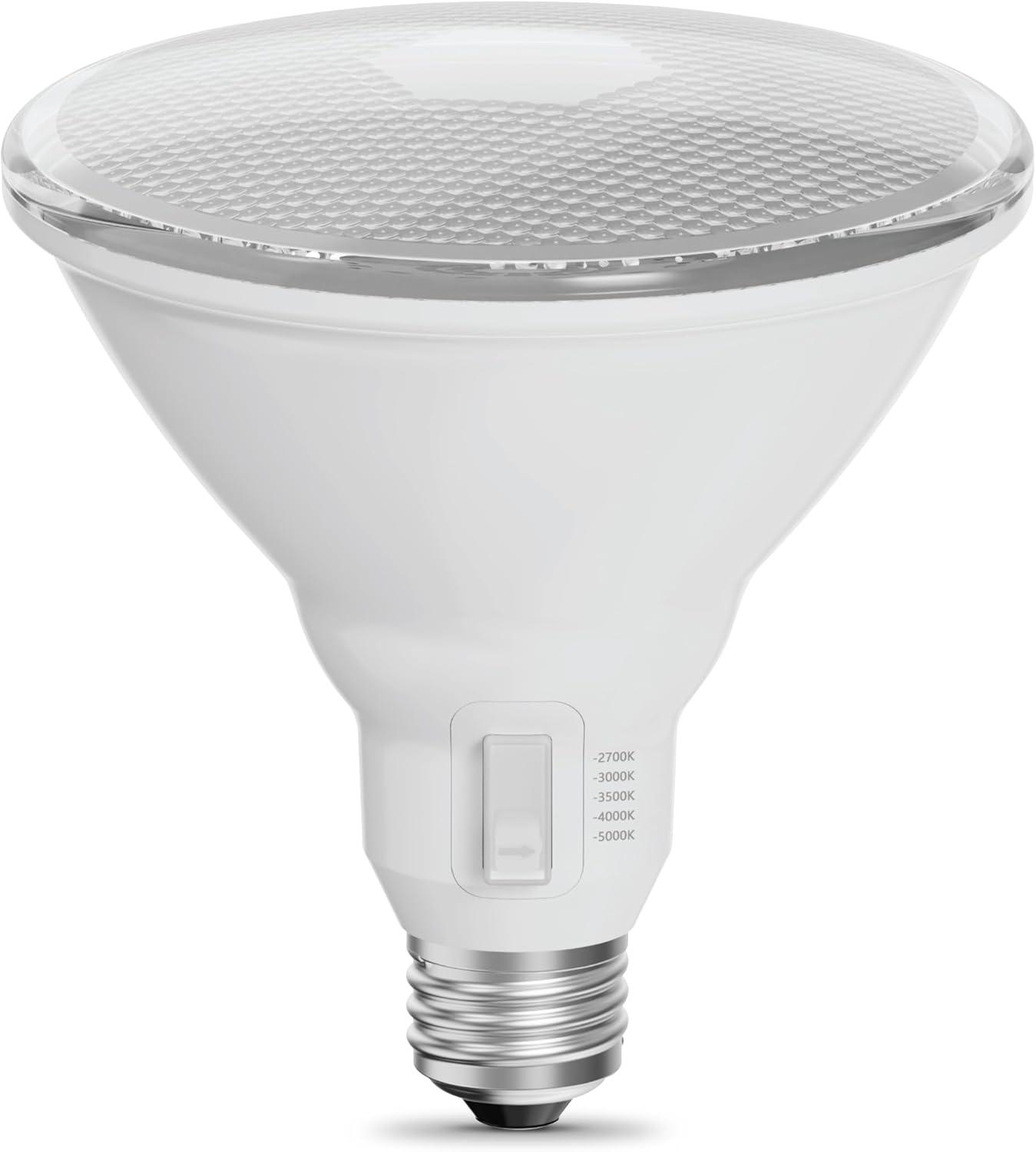 image:imageFeit Electric PAR38 LED Reflector Light Bulb 325W Equivalent 5 Color Temperatures Soft to Daylight Dimmable 3000 Lumens OutdoorIndoor Bulb for Security amp Accent Lighting PAR38325DM5CCT