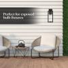 image:imageFeit Electric Vintage Exposed Filament Clear Glass LED ST19 with a Medium E26 Base Light Bulb  60W Equivalent  10 Year Life  400 Lumen  2100K Soft White  Dimmable  Original VintageSoft White