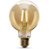image:imageFeit Electric Vintage Exposed Filament Smoke Glass LED AT19 with a Medium E26 Base Light Bulb  60W Equivalent  10 Year Life  300 Lumen  5000K Daylight  Dimmable  Original VintageSoft White