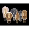 image:imageFeit Electric Vintage Exposed Filament Smoke Glass LED AT19 with a Medium E26 Base Light Bulb  60W Equivalent  10 Year Life  300 Lumen  5000K Daylight  Dimmable  Original VintageSoft White