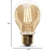 image:imageFeit Electric Vintage Exposed Filament Smoke Glass LED AT19 with a Medium E26 Base Light Bulb  60W Equivalent  10 Year Life  300 Lumen  5000K Daylight  Dimmable  Original VintageSoft White
