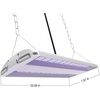 image:imageFeit Electric 20 Inch 175 Watt Full Spectrum High Bay LED Plant Grow Light BlueSpectrum Enriched for Vegetable Growth BlueSpectrum Enriched for Vegetable Growth