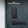 image:imageFeit Electric Smart Door Lock with Fingerprint App Control  Matte BlackMatte Black