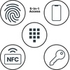 image:imageFeit Electric Smart Door Lock with Fingerprint App Control  Matte BlackSatin Nickel